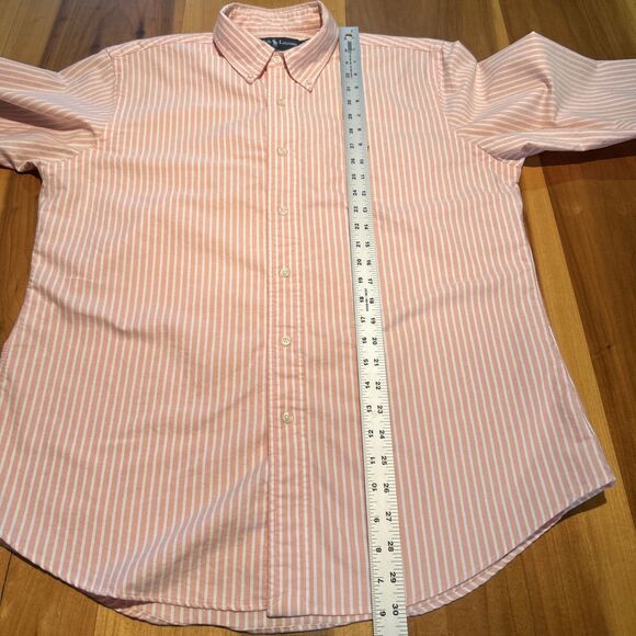 Ralph Lauren Custom Fit Button Down Shirt. Large. Long Sleeve. Stripes. Logo - Picture 8 of 11